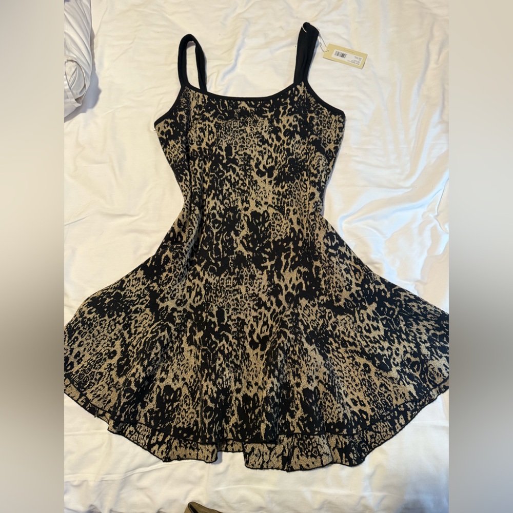 Ramy Brook Black and Gold Lidia Dress